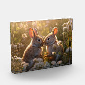 Bloc Photo Bunnies adorables dans la conception des prés de p (Gauche)