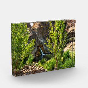 Bloc Photo Bureau en verre 3D Art Cascade paysage de la natur