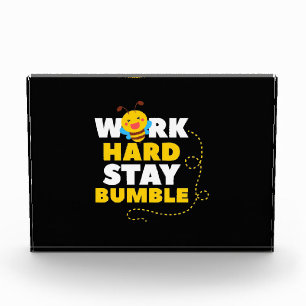 Bloc Photo Cadeau apiculteur Beer Work Hard Stay Bumble