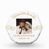 Bloc Photo Cadeau commémoratif personnalisé pour le 50e anniv (Devant)