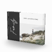 Bloc Photo cadeau de famille photo noir simple moderne (Droite)