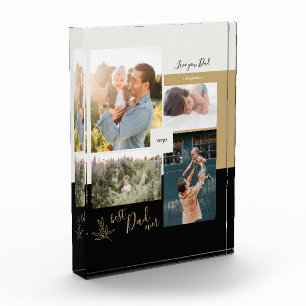 Bloc Photo Cadeau de la fête des pères Meilleur Papa Collage 