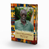 Bloc Photo Cadeau de retraite en patchwork abstrait pour papa (Droite)