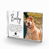 Bloc Photo Cadeau De Sympathie Commémorative Pour Animaux De  (Droite)