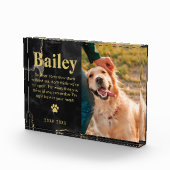 Bloc Photo Cadeau De Sympathie Commémorative Pour Animaux De  (Droite)