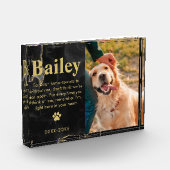 Bloc Photo Cadeau De Sympathie Commémorative Pour Animaux De  (Gauche)