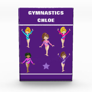 BLOC PHOTO CADEAU GYMNASTIQUE AVEC 5 GYMNASTES PERSONNALISÉS
