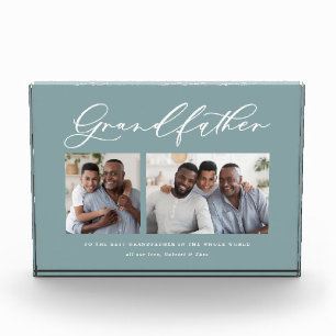 Bloc Photo Cadeau minime de script multi photo grand-père