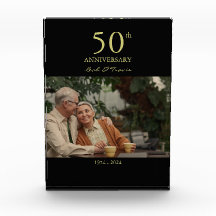 Cadeau personnalisé de mariage moderne photo anniv