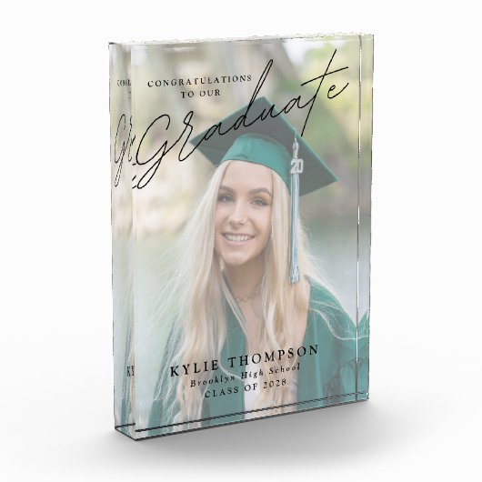 Bloc Photo Cadeau photo de script moderne (Gauche)