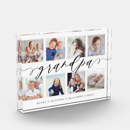 Bloc Photo Cadeau pour grand-père | Collage photo pour petits (Gauche)