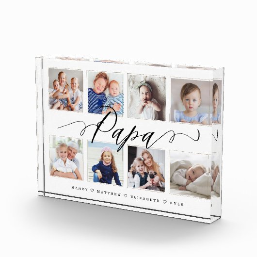Bloc Photo Cadeau pour Papa| Collage photo de petits-enfants (Droite)