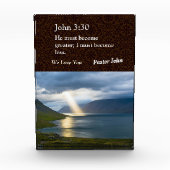 Bloc Photo Cadeaux de Noël personnalisés pour les Pasteurs Br (Devant)