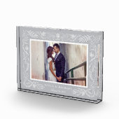 Bloc Photo Cadre botanique gris élégant | MARIAGE (Droite)