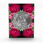 Bloc Photo Cadre de fleurs d'Hibiscus rouge Ajoutez votre (Devant)