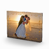 Bloc Photo Cadre de vigne et de feuille d'or (Droite)