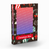 Bloc Photo Cadre photo frontière de Noël (Gauche)