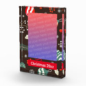 Bloc Photo Cadre photo frontière de Noël (Droite)