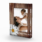 Bloc Photo Cadre rustique en bois photo Daisy Joyeuse fête de (Droite)