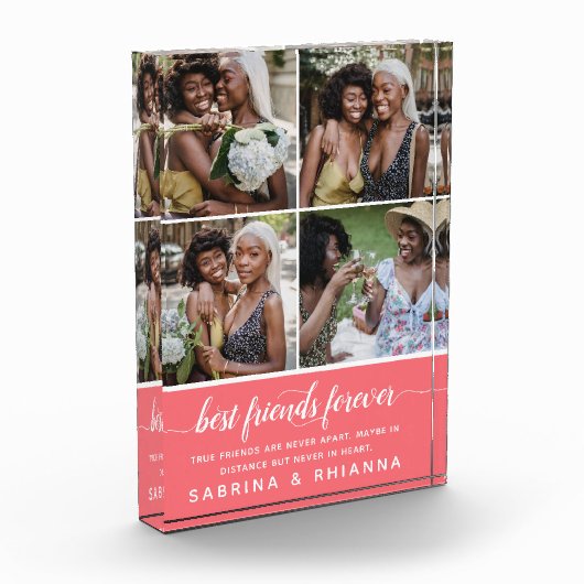 Bloc Photo Calligraphie moderne 'Meilleurs amis pour toujours (Gauche)