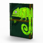 Bloc Photo Caméléon vert mignon (Droite)