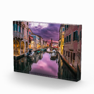 Bloc Photo Canal de Venise Italie