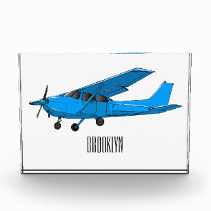 Bloc Photo Caricature d'avion à voilure fixe