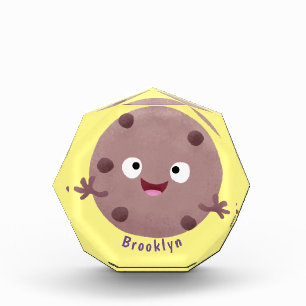 Bloc Photo Caricature de biscuit à puce en chocolat