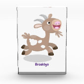 Bloc Photo Caricature de chèvre billy joyeux (Devant)