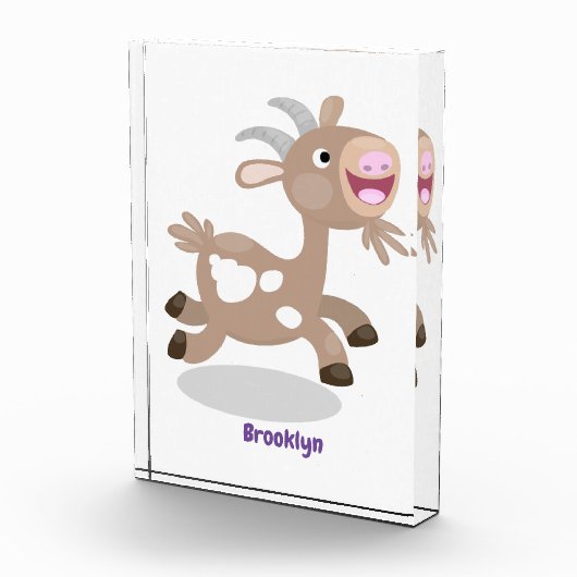 Bloc Photo Caricature de chèvre billy joyeux (Droite)