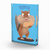 Bloc Photo Caricature de chipmunk à grosses joues mignonnes (Droite)