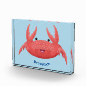 Bloc Photo Caricature de crabe rouge cuite (Droite)