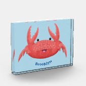 Bloc Photo Caricature de crabe rouge cuite (Gauche)