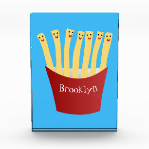 Bloc Photo Caricature de frites Cute kawaii fast food
