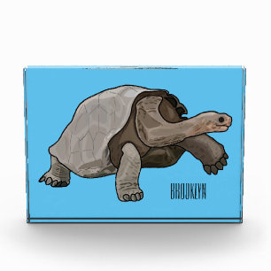 Bloc Photo Caricature de la tortue des Galapagos