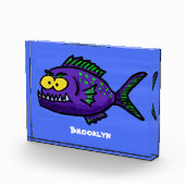 Bloc Photo Caricature de poisson de Piranha (Droite)