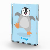 Bloc Photo Caricature de poussin de pingouin mignon et joyeus (Droite)