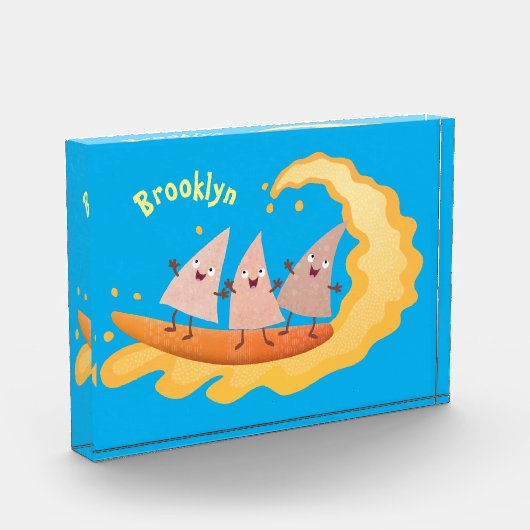 Bloc Photo Caricature de surf pour chips de maïs mignonette n (Gauche)