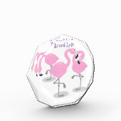 Bloc Photo Caricature en trio flamand rose mou (Gauche)