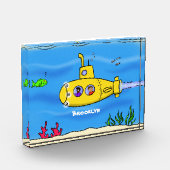 Bloc Photo Caricature sous-marine joyeuse (Gauche)