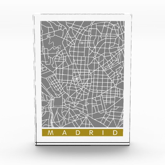 Bloc Photo Carte de Madrid (Devant)