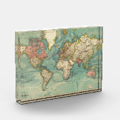 Bloc Photo Carte du monde vintage (Gauche)