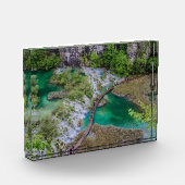 Bloc Photo Cascade de cascade du parc des lacs Plitvice (Gauche)