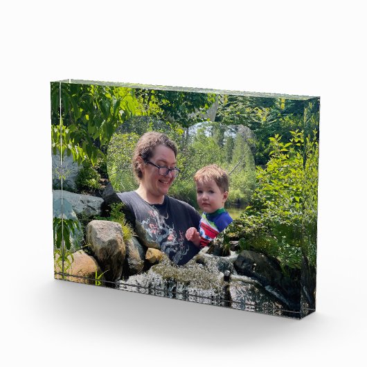 Bloc Photo Cascading forêt cascade verdure coeur modèle (Droite)