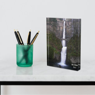 Bloc Photo Cascading Multnomah Falls Pittoresque