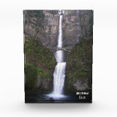 Bloc Photo Cascading Multnomah Falls Pittoresque (Devant)