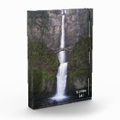 Bloc Photo Cascading Multnomah Falls Pittoresque (Gauche)
