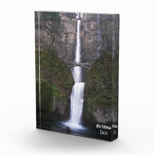 Bloc Photo Cascading Multnomah Falls Pittoresque (Droite)