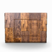 Bloc Photo Cèdre | motif de bois rustique (Devant)