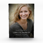 Bloc Photo Célébration moderne personnalisée de la vie funéra (Devant)